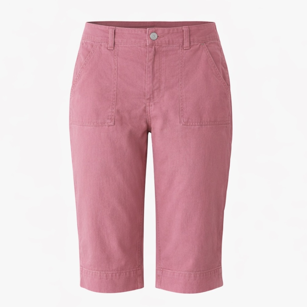 Gloria Vanderbilt Pink Capri Pants Size 4 Cotton Stretch Cropped Summer